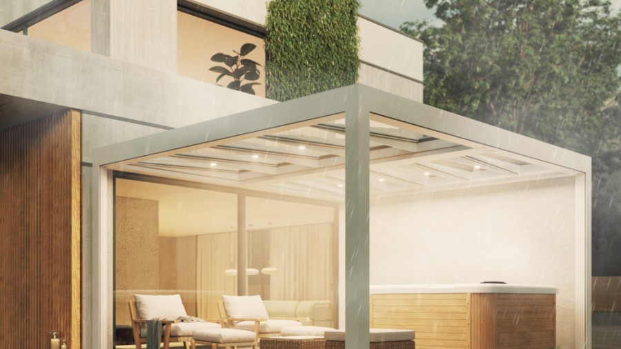 PERGOLA CON LED